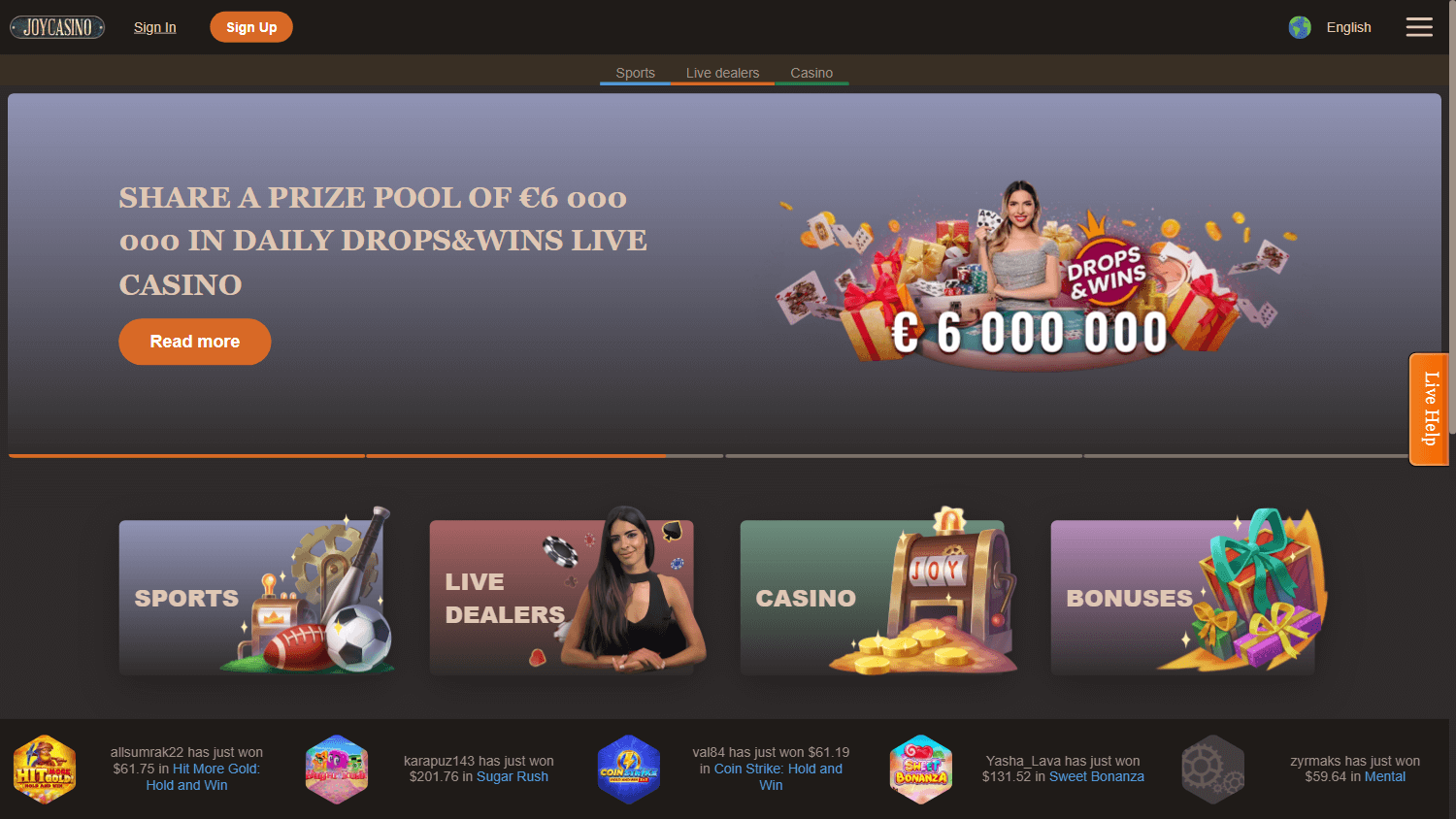 Альтернативный доступ к Joycasino
